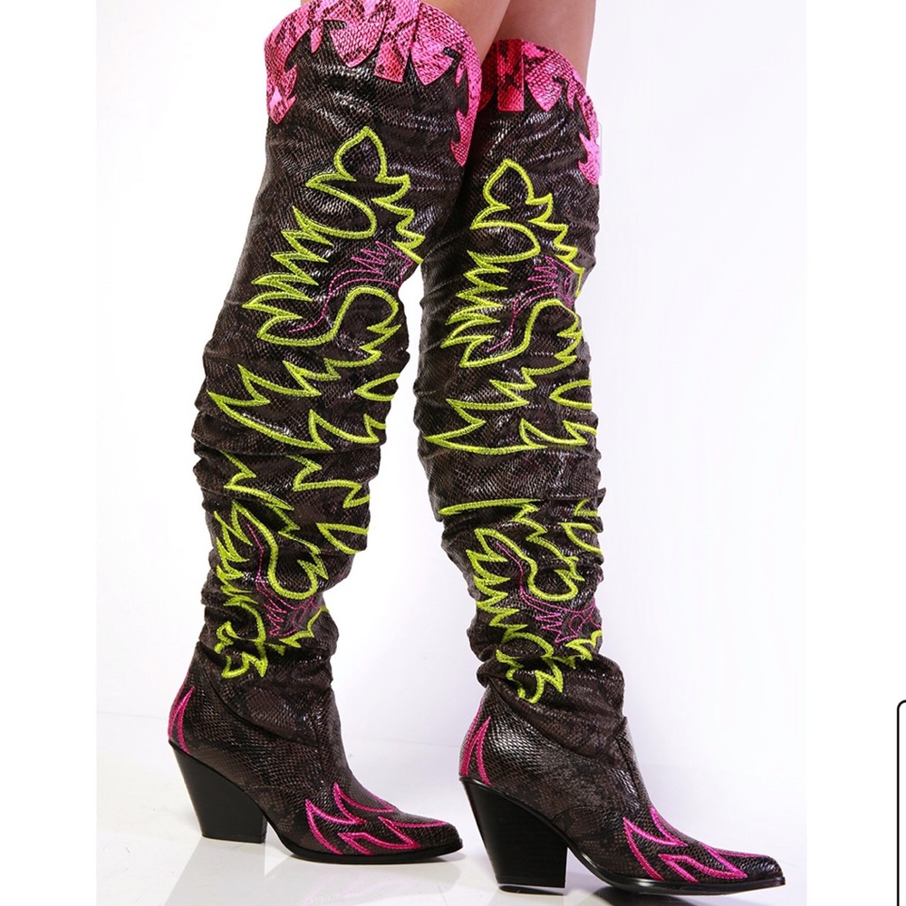 Cape Robbin “Kelsey” Neon Cowboy Boots